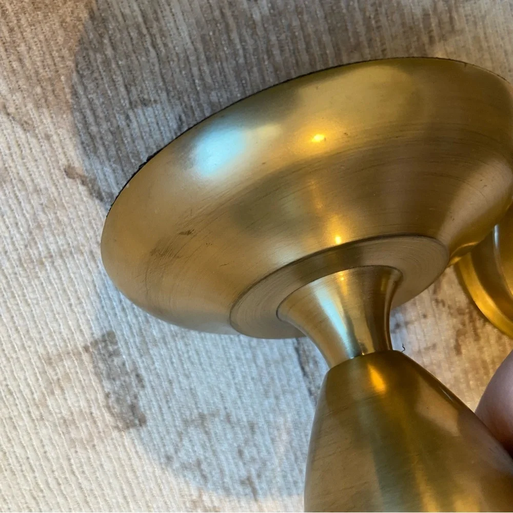 Pottery Barn | Gold Candle Holders set of 2
